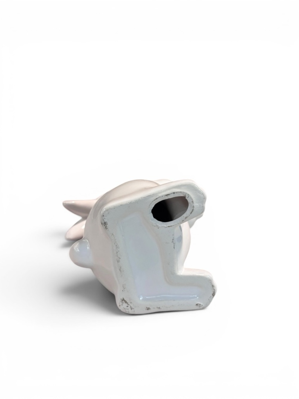 White Ceramic Bunny Figurine - kissing bunnies - Picture 9 of 11